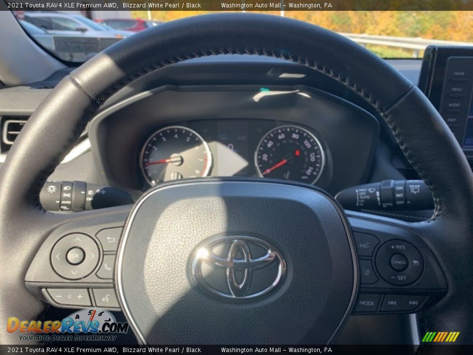 2021 Toyota RAV4 XLE Premium AWD Blizzard White Pearl / Black Photo #7