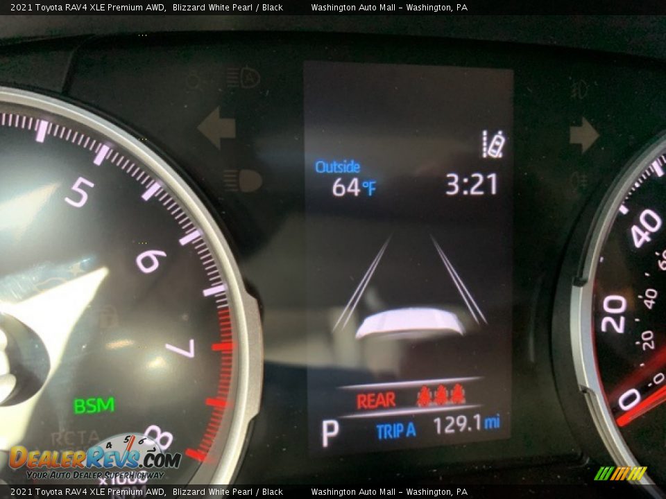 2021 Toyota RAV4 XLE Premium AWD Blizzard White Pearl / Black Photo #8