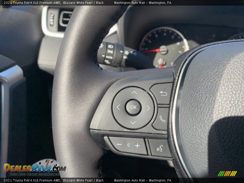 2021 Toyota RAV4 XLE Premium AWD Blizzard White Pearl / Black Photo #9
