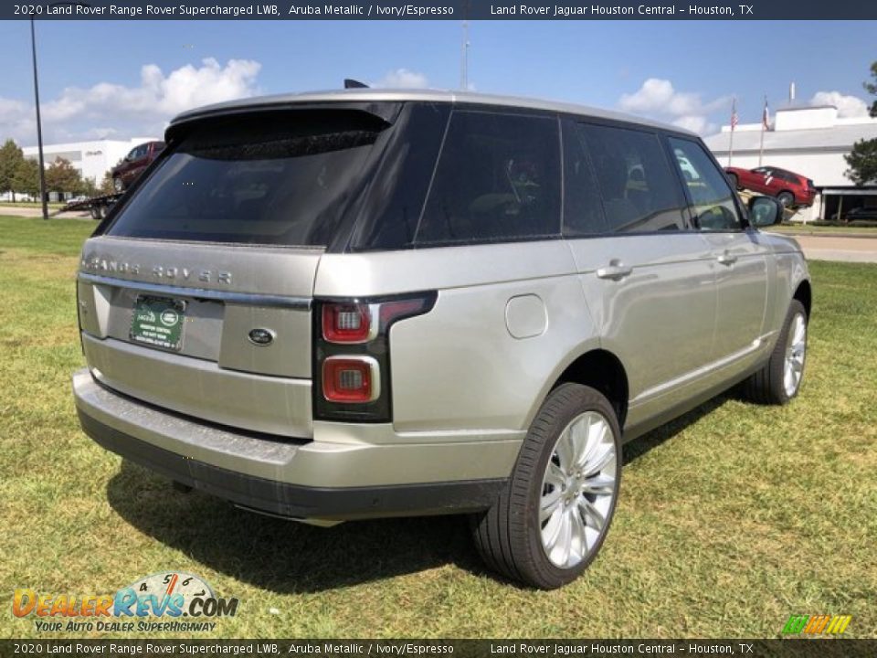 2020 Land Rover Range Rover Supercharged LWB Aruba Metallic / Ivory/Espresso Photo #3