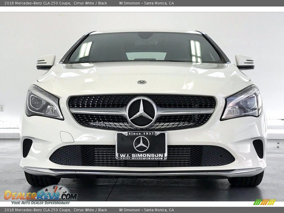 2018 Mercedes-Benz CLA 250 Coupe Cirrus White / Black Photo #2