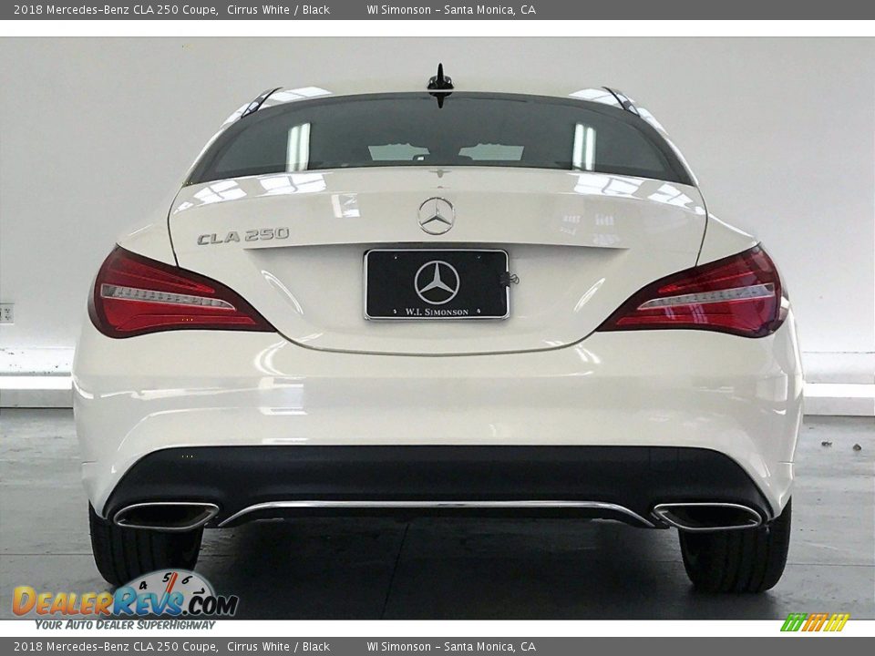 2018 Mercedes-Benz CLA 250 Coupe Cirrus White / Black Photo #3