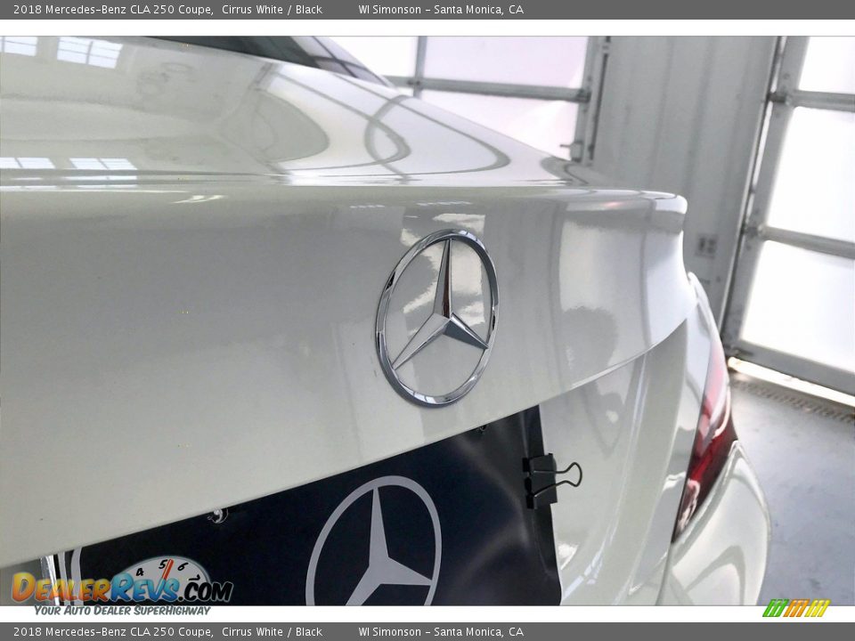 2018 Mercedes-Benz CLA 250 Coupe Cirrus White / Black Photo #7