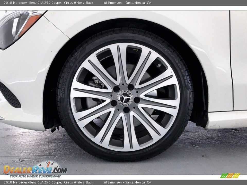 2018 Mercedes-Benz CLA 250 Coupe Cirrus White / Black Photo #8