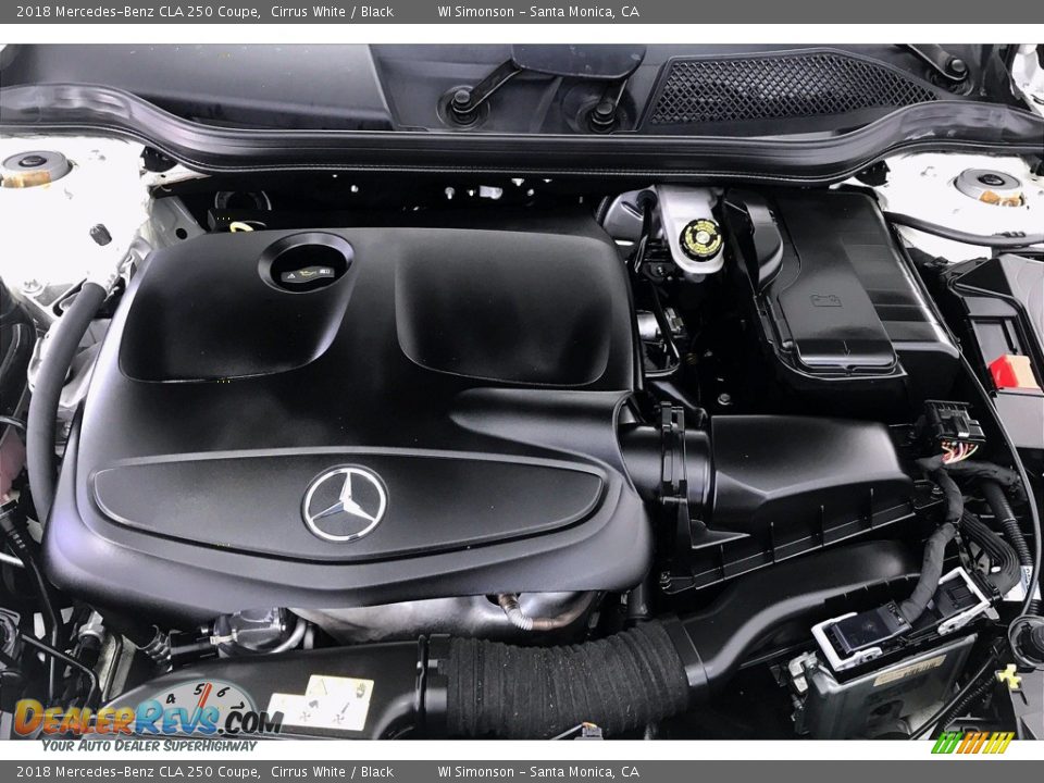 2018 Mercedes-Benz CLA 250 Coupe Cirrus White / Black Photo #9