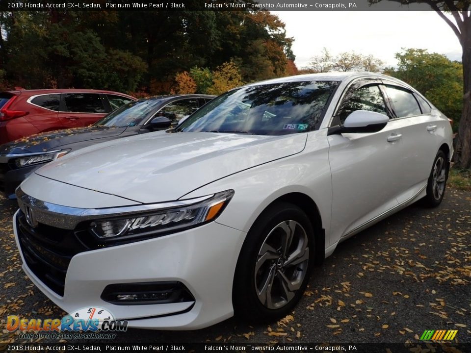 2018 Honda Accord EX-L Sedan Platinum White Pearl / Black Photo #1