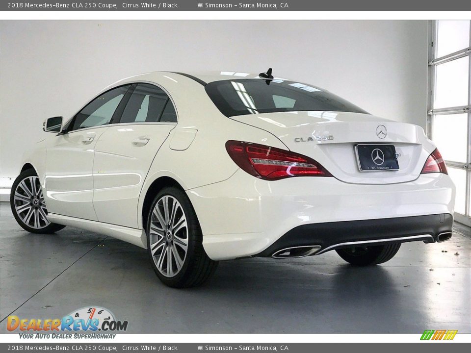 2018 Mercedes-Benz CLA 250 Coupe Cirrus White / Black Photo #10