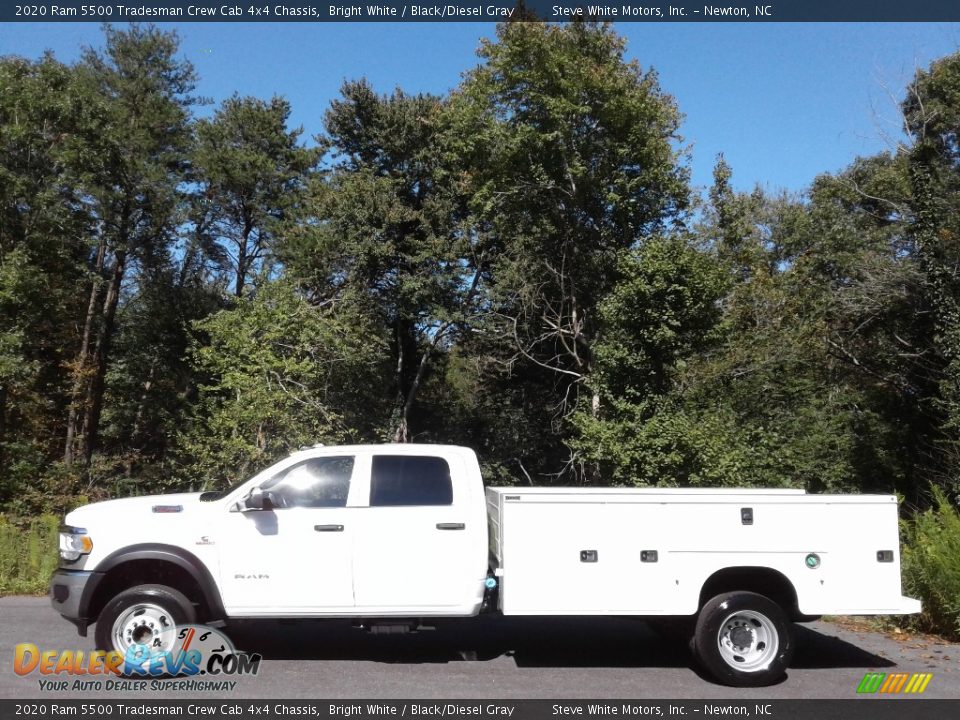 2020 Ram 5500 Tradesman Crew Cab 4x4 Chassis Bright White / Black/Diesel Gray Photo #1