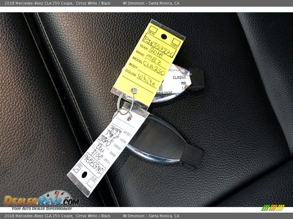 2018 Mercedes-Benz CLA 250 Coupe Cirrus White / Black Photo #11