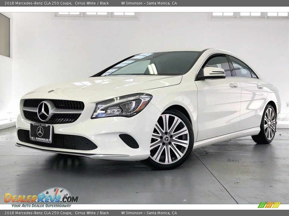 2018 Mercedes-Benz CLA 250 Coupe Cirrus White / Black Photo #12