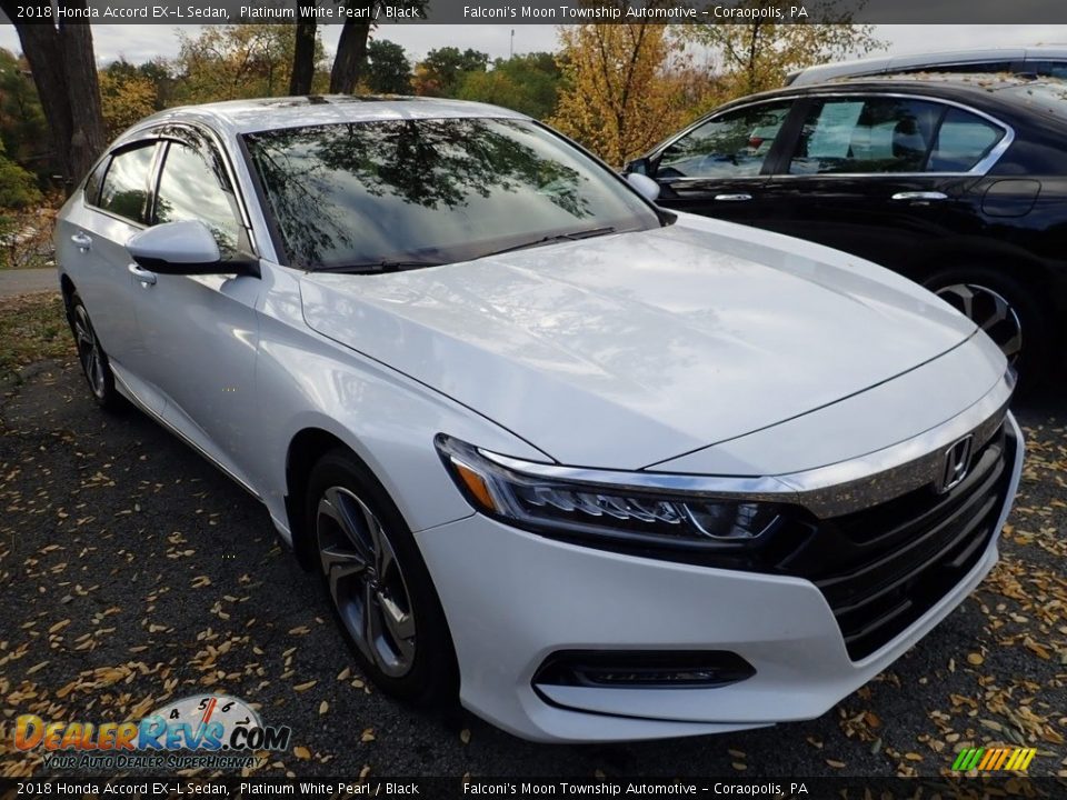 2018 Honda Accord EX-L Sedan Platinum White Pearl / Black Photo #4