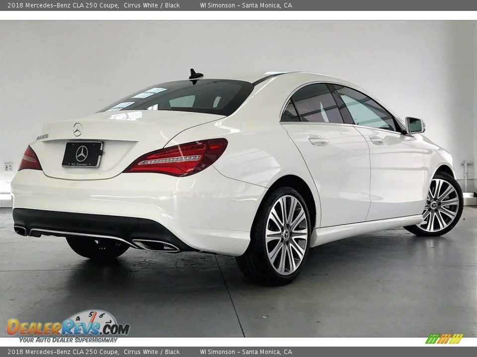 2018 Mercedes-Benz CLA 250 Coupe Cirrus White / Black Photo #13