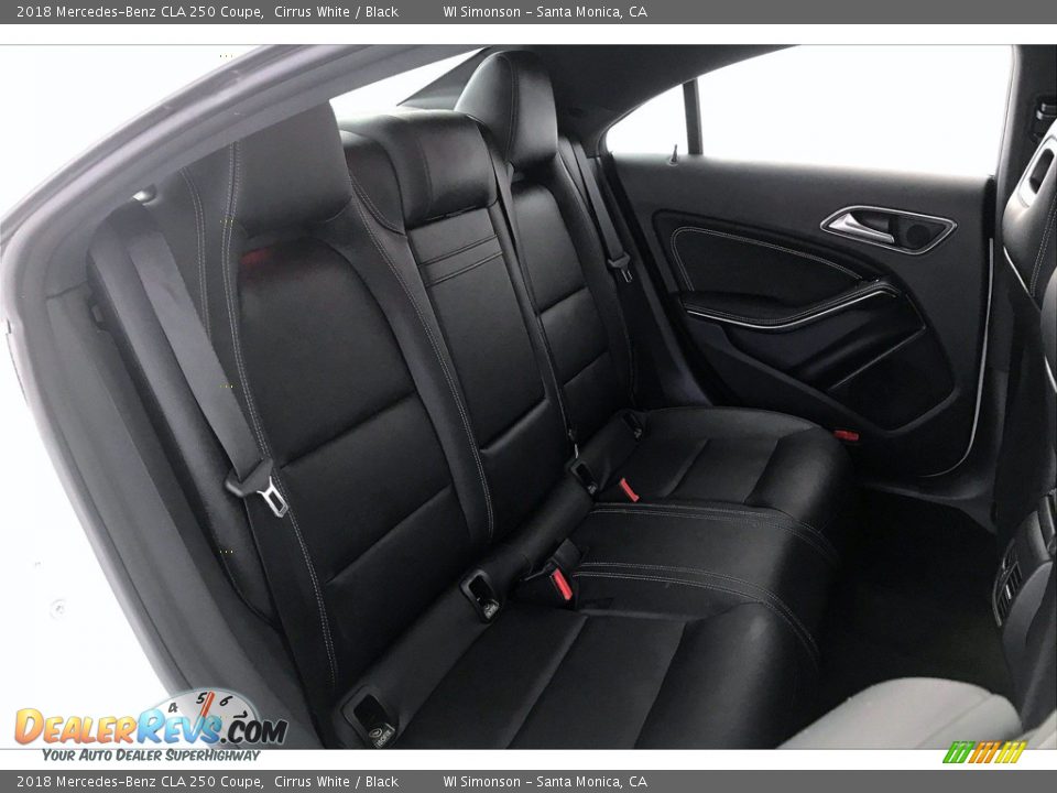 2018 Mercedes-Benz CLA 250 Coupe Cirrus White / Black Photo #19