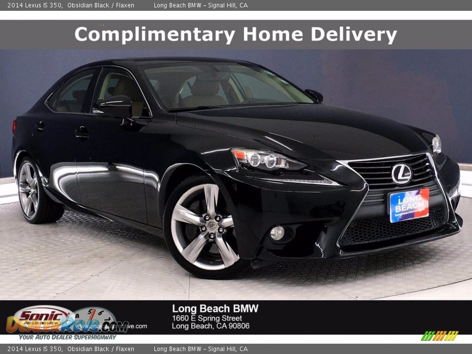 2014 Lexus IS 350 Obsidian Black / Flaxen Photo #1