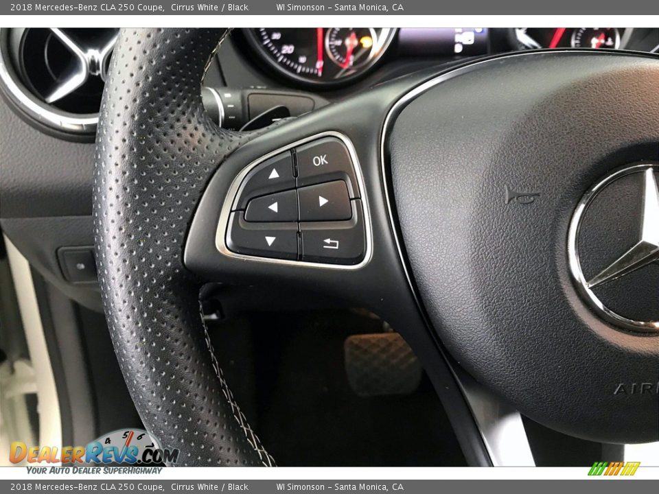 2018 Mercedes-Benz CLA 250 Coupe Cirrus White / Black Photo #21