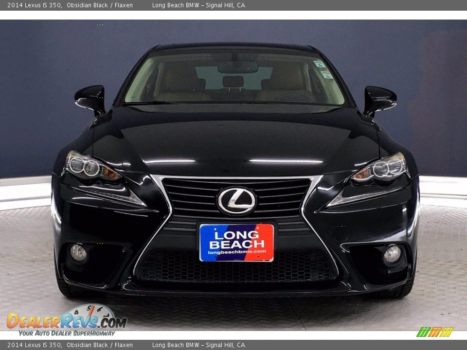 2014 Lexus IS 350 Obsidian Black / Flaxen Photo #2