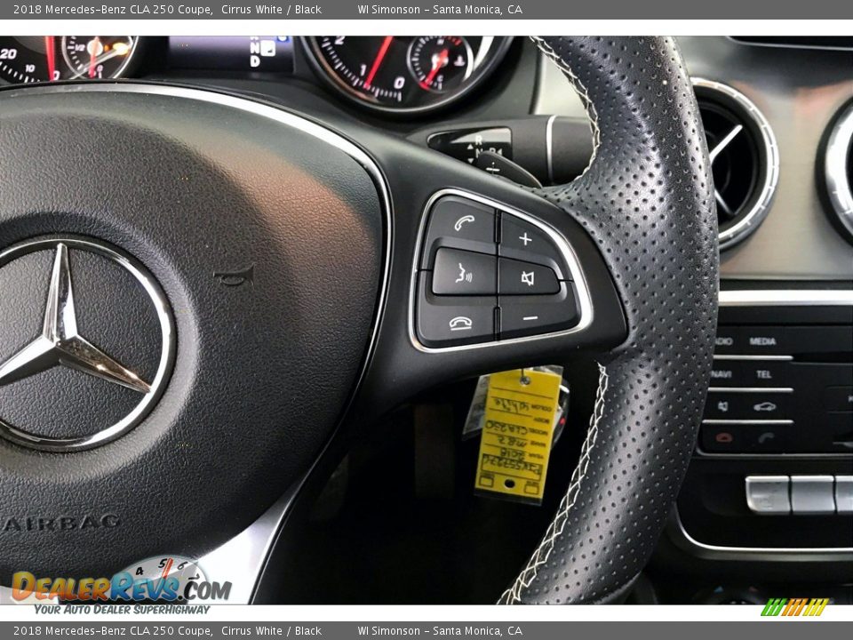 2018 Mercedes-Benz CLA 250 Coupe Cirrus White / Black Photo #22