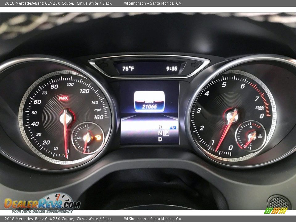 2018 Mercedes-Benz CLA 250 Coupe Cirrus White / Black Photo #23