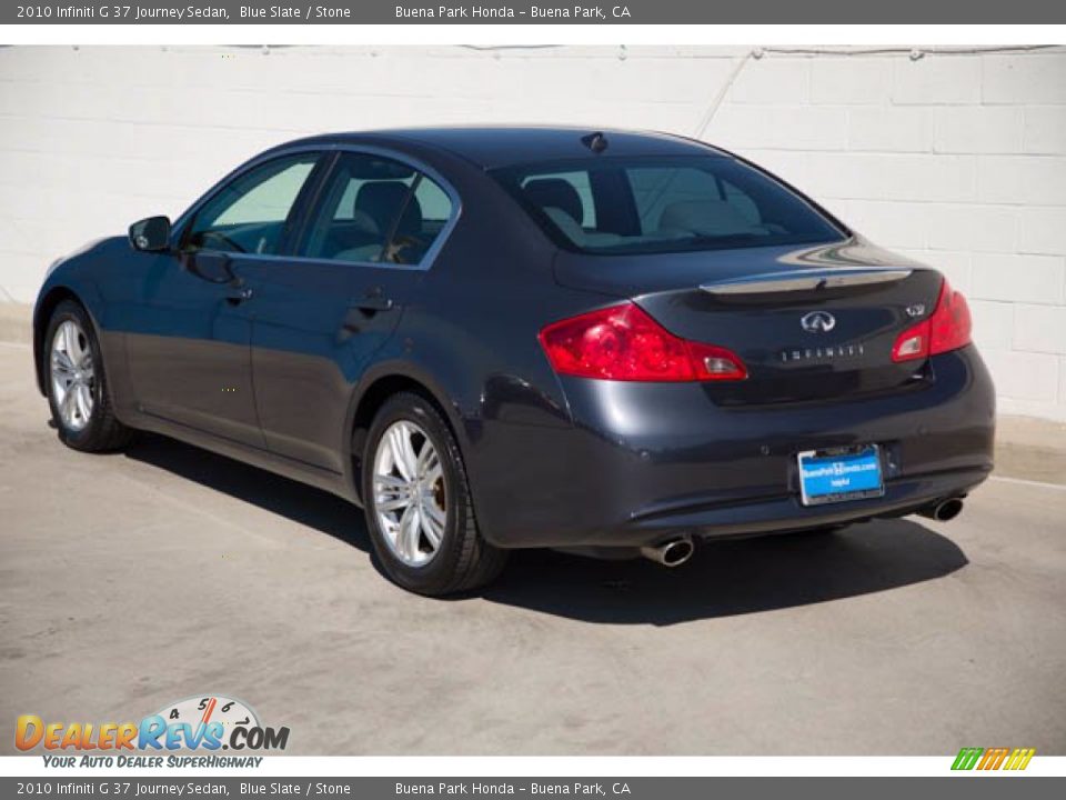 2010 Infiniti G 37 Journey Sedan Blue Slate / Stone Photo #2