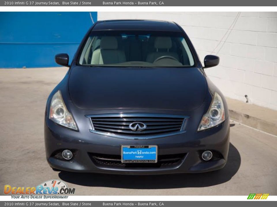 2010 Infiniti G 37 Journey Sedan Blue Slate / Stone Photo #7