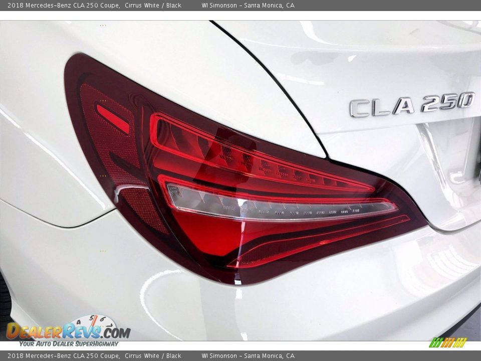 2018 Mercedes-Benz CLA 250 Coupe Cirrus White / Black Photo #29