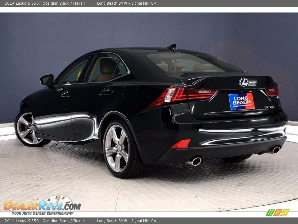 2014 Lexus IS 350 Obsidian Black / Flaxen Photo #10