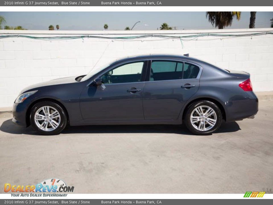 2010 Infiniti G 37 Journey Sedan Blue Slate / Stone Photo #8