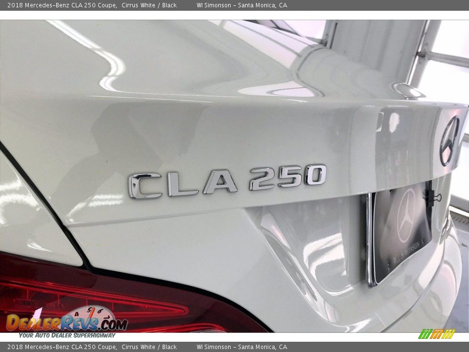 2018 Mercedes-Benz CLA 250 Coupe Cirrus White / Black Photo #31