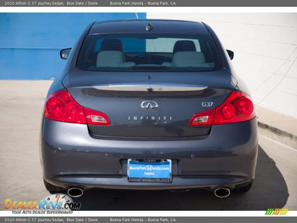 2010 Infiniti G 37 Journey Sedan Blue Slate / Stone Photo #9