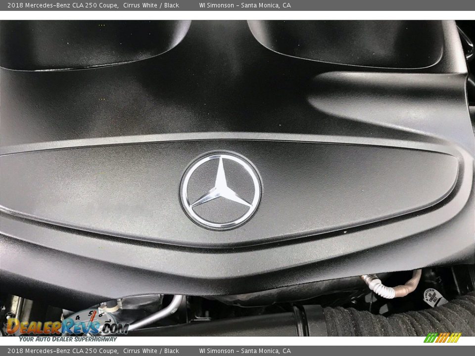 2018 Mercedes-Benz CLA 250 Coupe Cirrus White / Black Photo #32