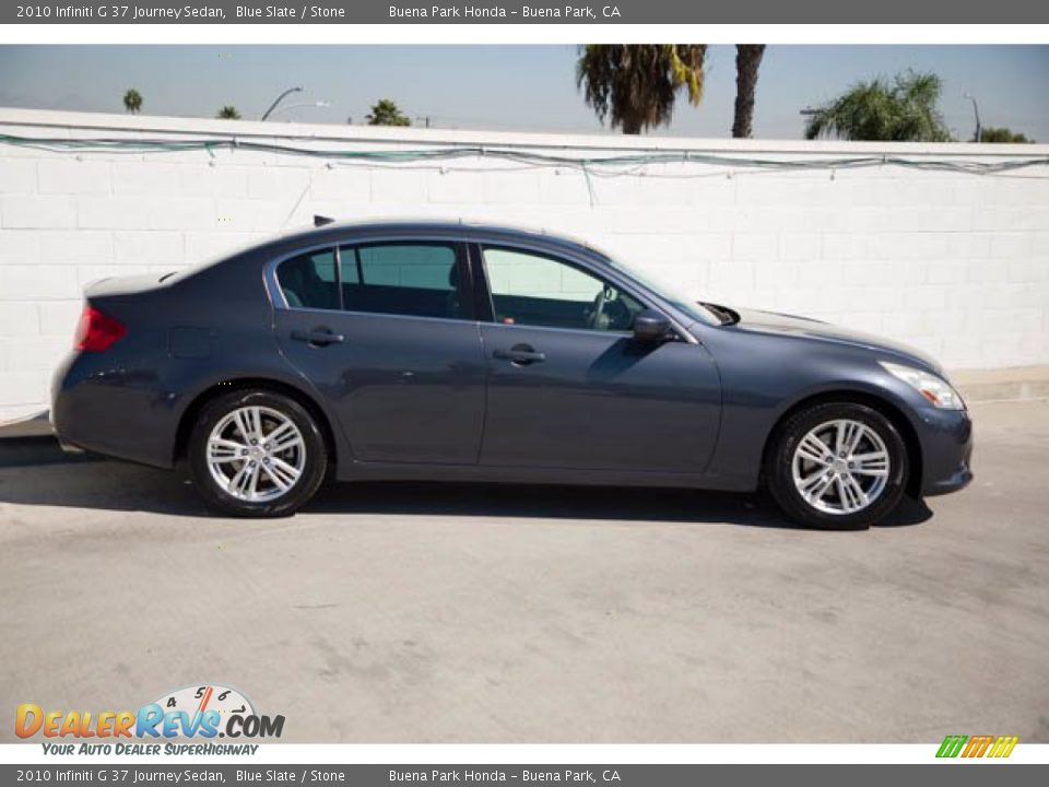 2010 Infiniti G 37 Journey Sedan Blue Slate / Stone Photo #12