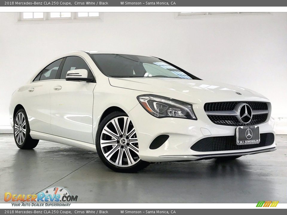 2018 Mercedes-Benz CLA 250 Coupe Cirrus White / Black Photo #34
