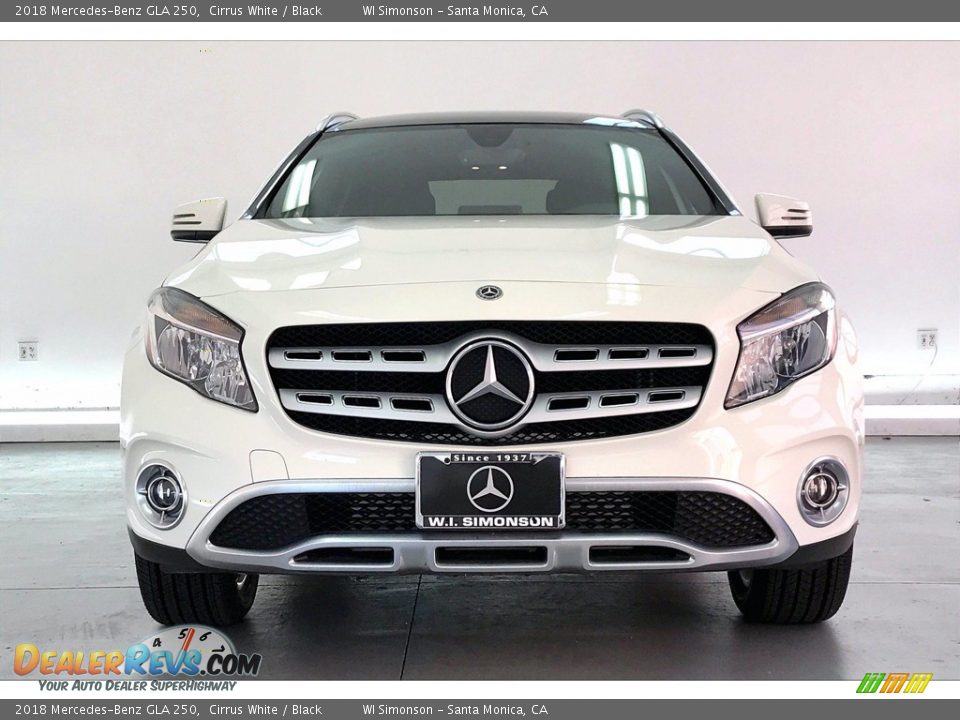 2018 Mercedes-Benz GLA 250 Cirrus White / Black Photo #2