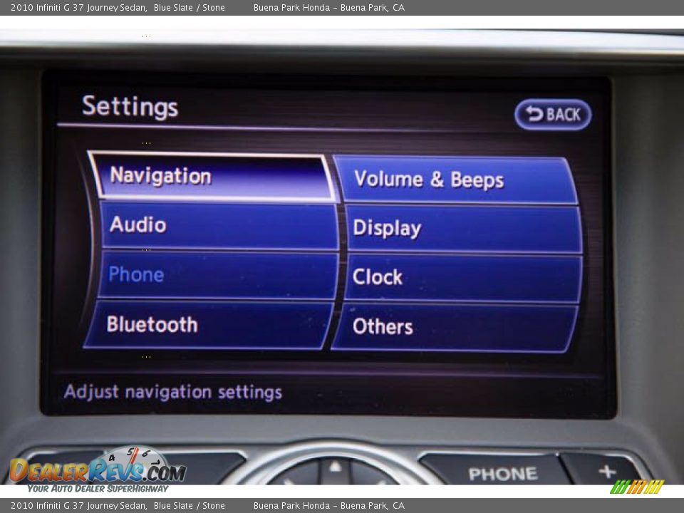 2010 Infiniti G 37 Journey Sedan Blue Slate / Stone Photo #23