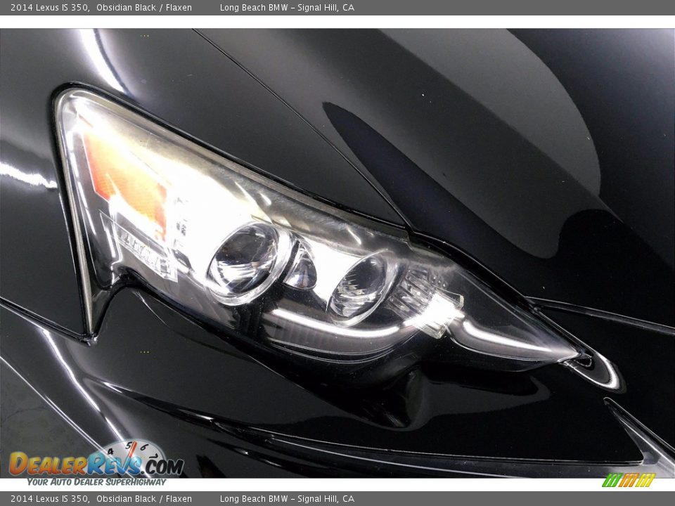2014 Lexus IS 350 Obsidian Black / Flaxen Photo #26