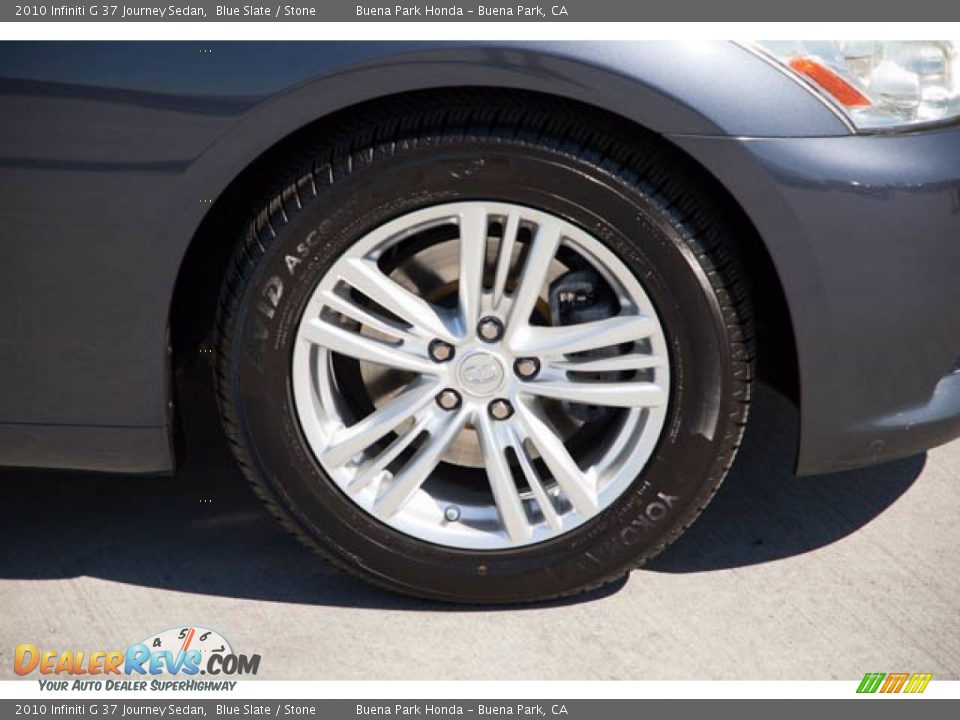 2010 Infiniti G 37 Journey Sedan Blue Slate / Stone Photo #34