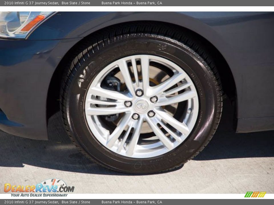 2010 Infiniti G 37 Journey Sedan Blue Slate / Stone Photo #36
