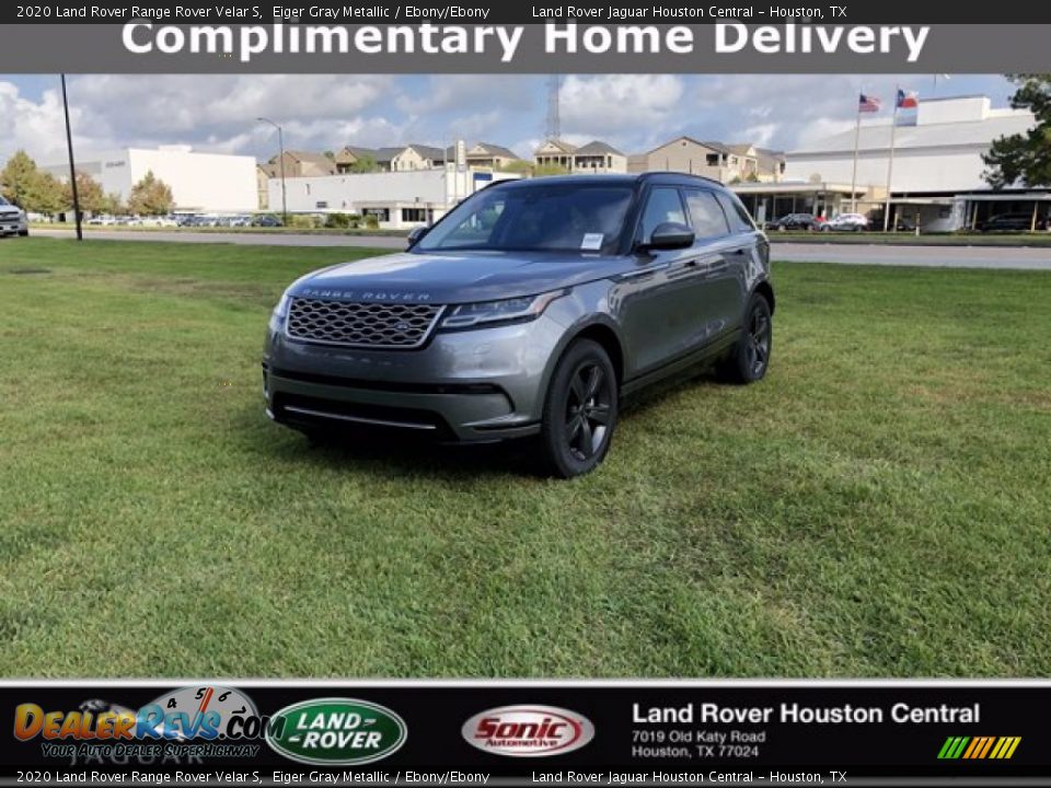 2020 Land Rover Range Rover Velar S Eiger Gray Metallic / Ebony/Ebony Photo #1