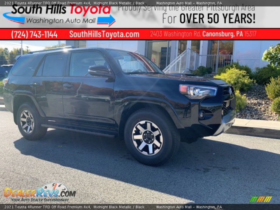 2021 Toyota 4Runner TRD Off Road Premium 4x4 Midnight Black Metallic / Black Photo #1