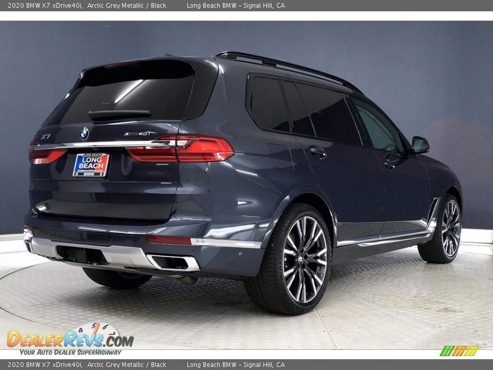 2020 BMW X7 xDrive40i Arctic Grey Metallic / Black Photo #13