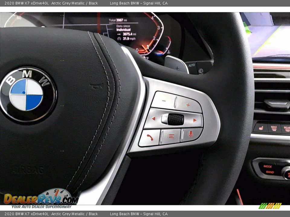 2020 BMW X7 xDrive40i Arctic Grey Metallic / Black Photo #19