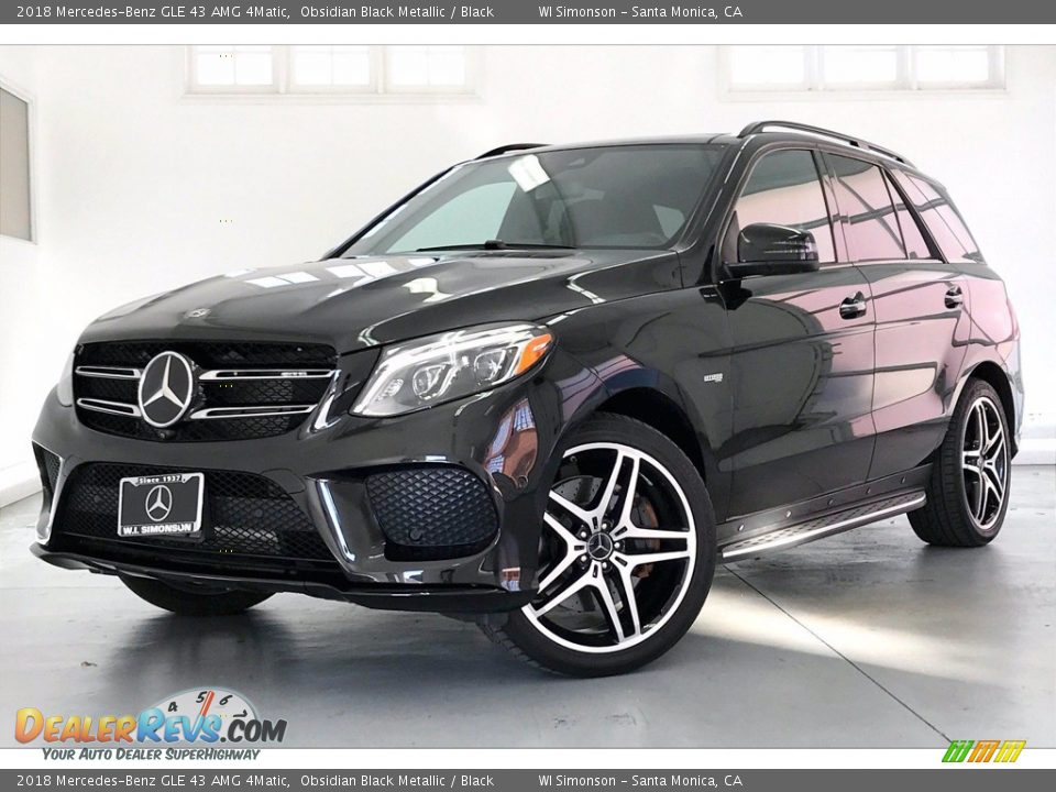 2018 Mercedes-Benz GLE 43 AMG 4Matic Obsidian Black Metallic / Black Photo #12