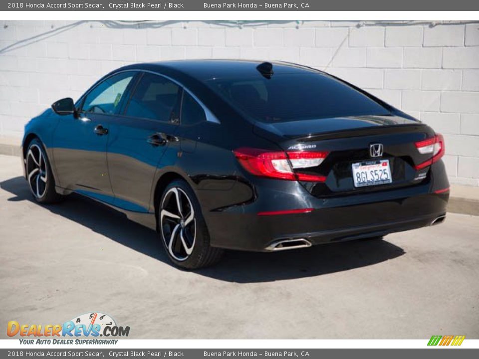 2018 Honda Accord Sport Sedan Crystal Black Pearl / Black Photo #2