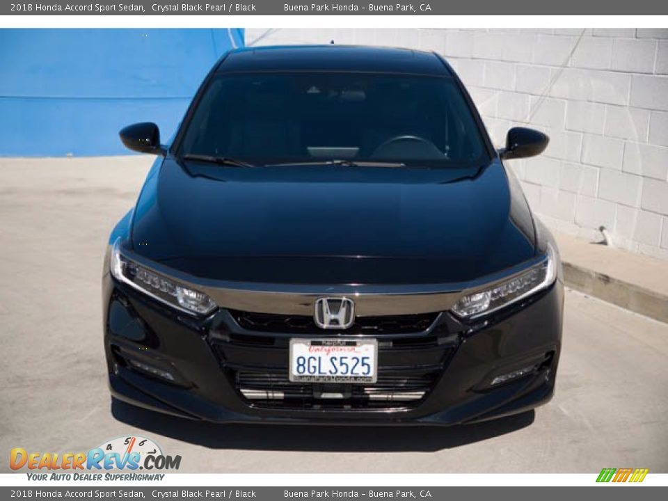 2018 Honda Accord Sport Sedan Crystal Black Pearl / Black Photo #7