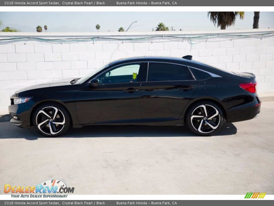 2018 Honda Accord Sport Sedan Crystal Black Pearl / Black Photo #8