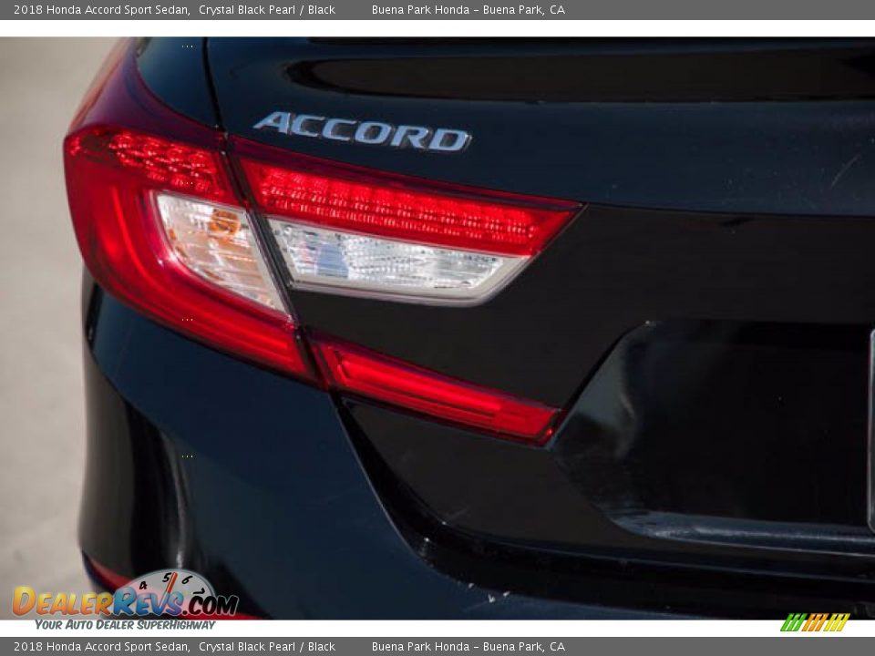 2018 Honda Accord Sport Sedan Crystal Black Pearl / Black Photo #10