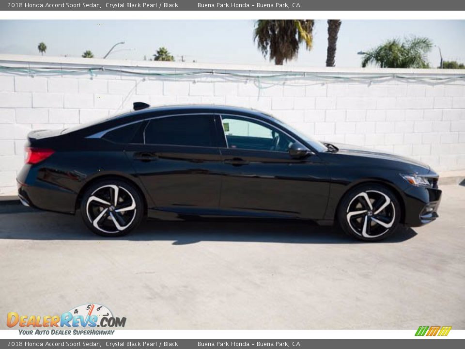 2018 Honda Accord Sport Sedan Crystal Black Pearl / Black Photo #12