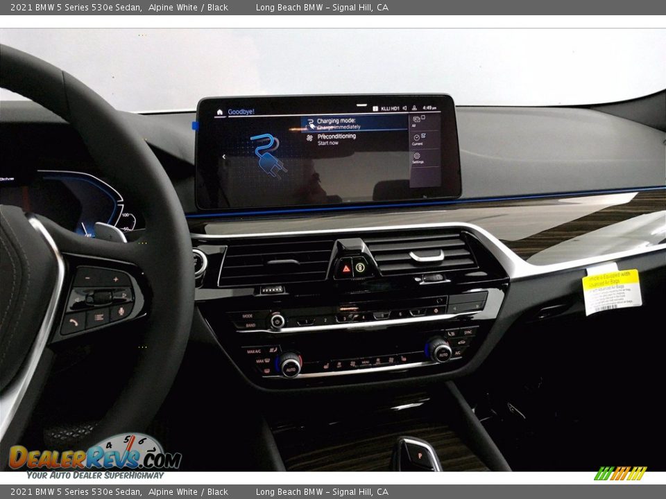 Controls of 2021 BMW 5 Series 530e Sedan Photo #6