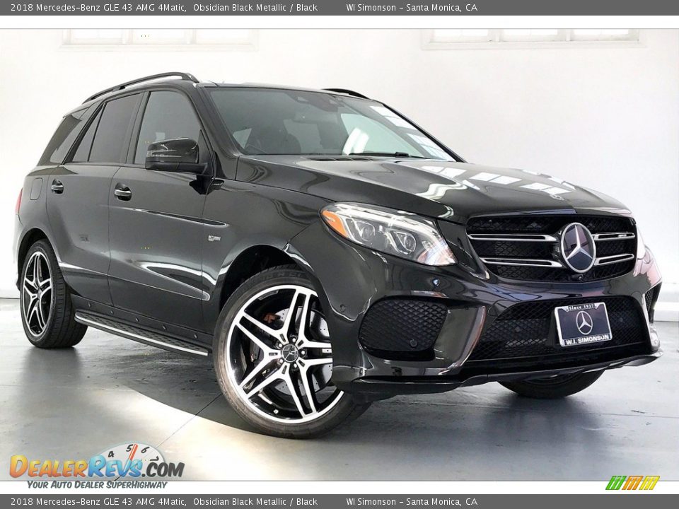 2018 Mercedes-Benz GLE 43 AMG 4Matic Obsidian Black Metallic / Black Photo #34