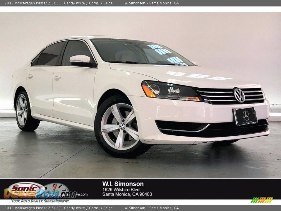 2013 Volkswagen Passat 2.5L SE Candy White / Cornsilk Beige Photo #1